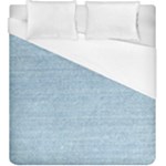 Blue Denim Texture, Macro Duvet Cover (King Size)