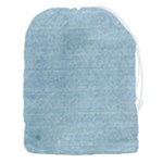 Blue Denim Texture, Macro Drawstring Pouch (3XL)