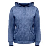 Blue Denim Women s Pullover Hoodie