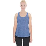 Blue Denim Piece Up Tank Top