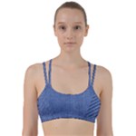 Blue Denim Line Them Up Sports Bra