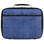 Blue Denim Full Print Lunch Bag