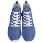 Blue Denim Men s Lightweight High Top Sneakers