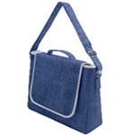 Blue Denim Box Up Messenger Bag