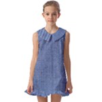 Blue Denim Kids  Pilgrim Collar Ruffle Hem Dress