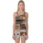 Breeds Of Cats Collage One Piece Boyleg Swimsuit