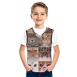 Breeds Of Cats Collage Kids  Basketball Tank Top