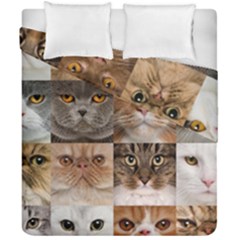 Breeds Of Cats Collage Duvet Cover Double Side (California King Size) from ArtsNow.com