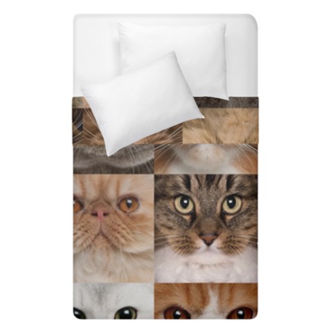 Breeds Of Cats Collage Duvet Cover Double Side (Single Size) from ArtsNow.com