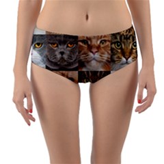 Reversible Mid-Waist Bikini Bottoms 