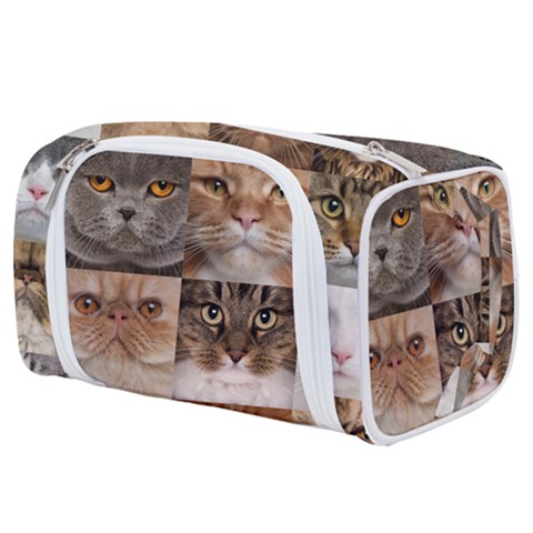 Breeds Of Cats Collage Toiletries Pouch from ArtsNow.com