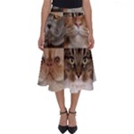 Breeds Of Cats Collage Perfect Length Midi Skirt