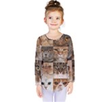 Breeds Of Cats Collage Kids  Long Sleeve T-Shirt