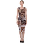 Breeds Of Cats Collage Sleeveless Pencil Dress