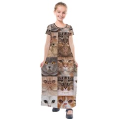 Kids  Short Sleeve Maxi Dress 