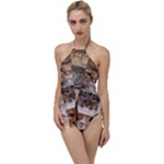 Breeds Of Cats Collage Go with the Flow One Piece Swimsuit