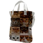 Breeds Of Cats Collage Canvas Messenger Bag