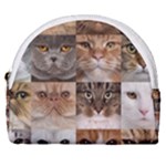 Breeds Of Cats Collage Horseshoe Style Canvas Pouch