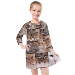 Kids  Quarter Sleeve Shirt Dress 