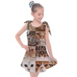 Breeds Of Cats Collage Kids  Tie Up Tunic Dress