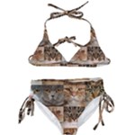 Breeds Of Cats Collage Kids  Classic Bikini Set