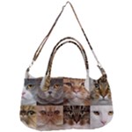 Breeds Of Cats Collage Removable Strap Handbag