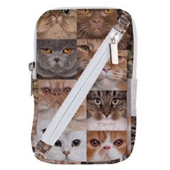 Breeds Of Cats Collage Belt Pouch Bag (Large) from ArtsNow.com