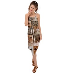 Waist Tie Cover Up Chiffon Dress 