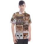 Breeds Of Cats Collage Men s Polo T-Shirt