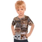 Breeds Of Cats Collage Kids  Sports T-Shirt