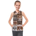 Breeds Of Cats Collage Kids  Sleeveless Hoodie