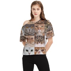 One Shoulder Cut Out T-Shirt 