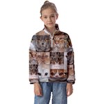 Breeds Of Cats Collage Kids  Half Zip Hoodie