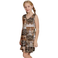 Kids  Sleeveless Tiered Mini Dress 