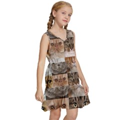 Kids  Sleeveless Tiered Mini Dress 