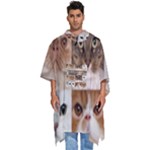 Breeds Of Cats Collage Men s Hooded Rain Ponchos