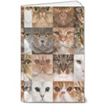 Breeds Of Cats Collage 8  x 10  Softcover Notebook