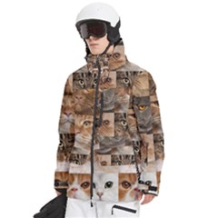 Men s Multi Pockets Zip Ski and Snowboard Waterproof Breathable Jacket 