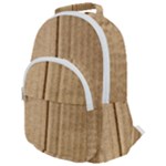 Brown Cardboard Texture Macro, Cardboard, Cardboard Rounded Multi Pocket Backpack