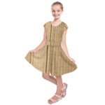 Brown Cardboard Texture Macro, Cardboard, Cardboard Kids  Short Sleeve Dress