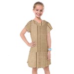 Brown Cardboard Texture Macro, Cardboard, Cardboard Kids  Drop Waist Dress