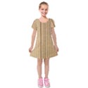 Kids  Short Sleeve Velvet Dress 