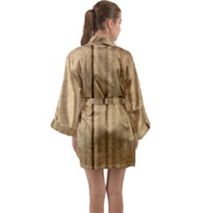 Long Sleeve Satin Kimono 