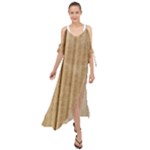 Brown Cardboard Texture Macro, Cardboard, Cardboard Maxi Chiffon Cover Up Dress