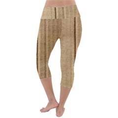 Lightweight Velour Capri Yoga Leggings 