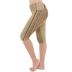 Lightweight Velour Cropped Yoga Leggings 