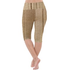 Lightweight Velour Cropped Yoga Leggings 