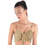 Brown Cardboard Texture Macro, Cardboard, Cardboard Woven Tie Front Bralet