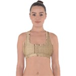 Brown Cardboard Texture Macro, Cardboard, Cardboard Cross Back Hipster Bikini Top 