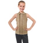 Brown Cardboard Texture Macro, Cardboard, Cardboard Kids  Sleeveless Polo T-Shirt